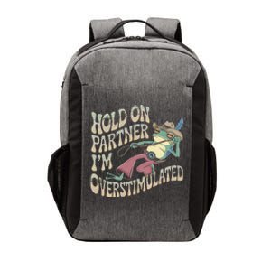 Hold On Partner Cowboy Frog IM Overstimulated Vector Backpack