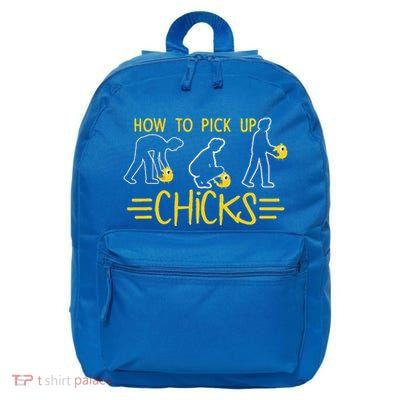 How O Pick Up Chicks 16 in Basic Backpack