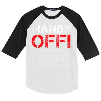 Hands Off Protest Kids Colorblock Raglan Jersey