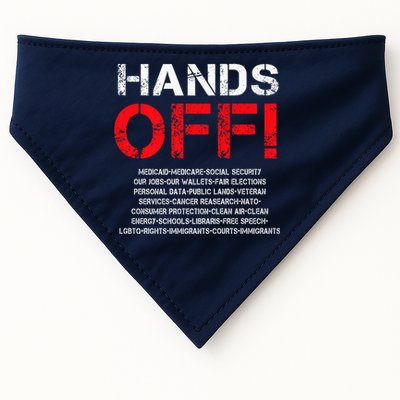 Hands Off Protest USA-Made Doggie Bandana