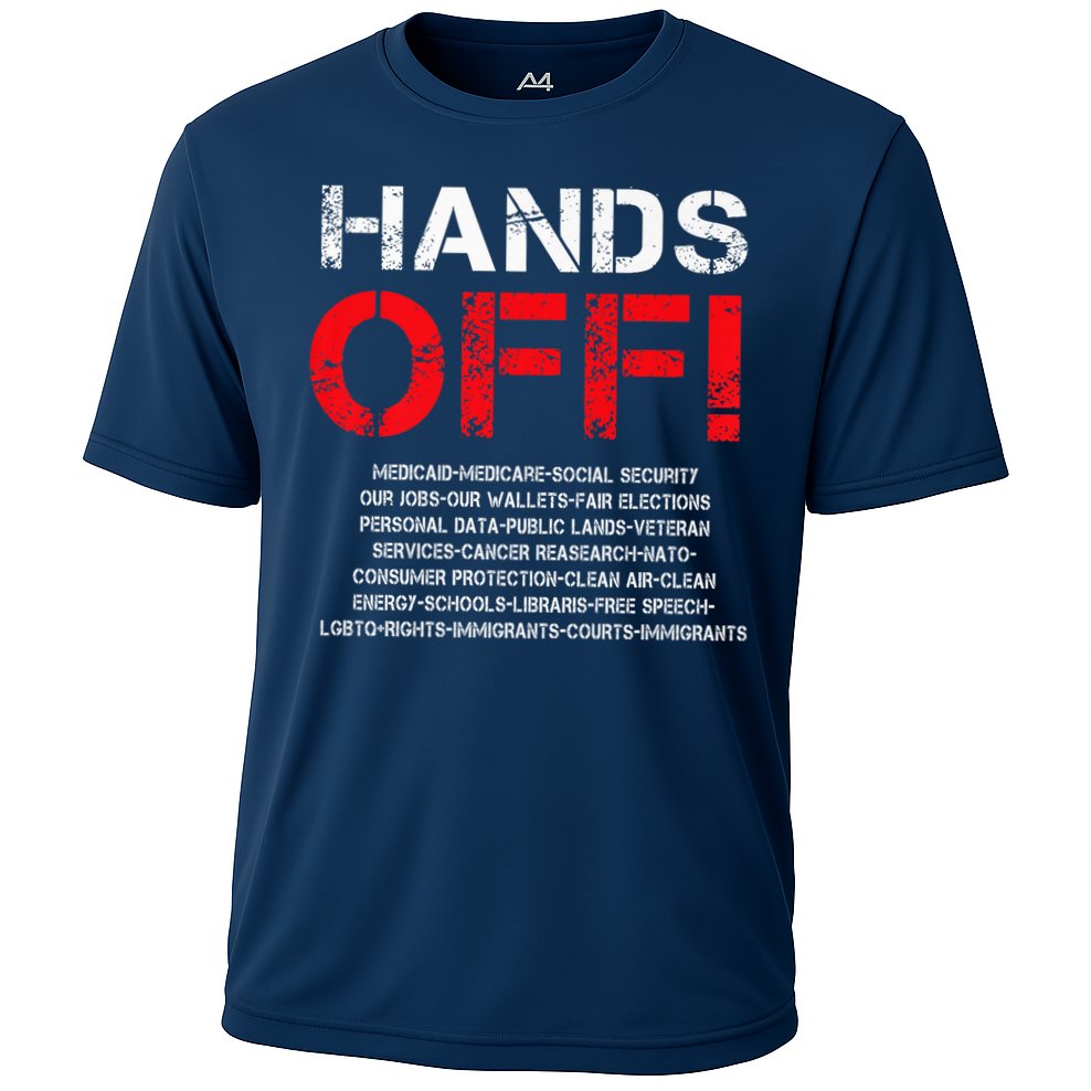 Hands Off Protest Cooling Performance Crew T-Shirt