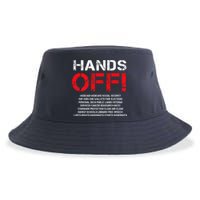Hands Off Protest Sustainable Bucket Hat