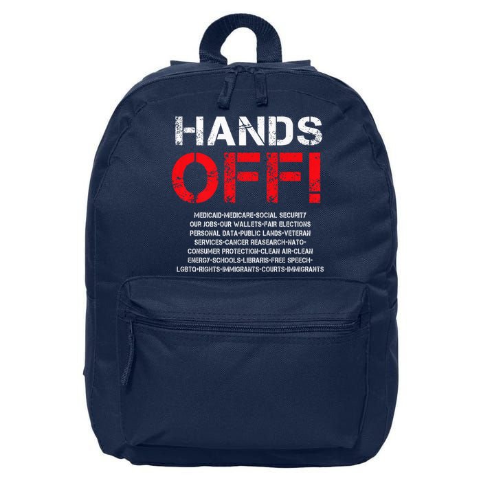 Hands Off Protest 16 in Basic Backpack