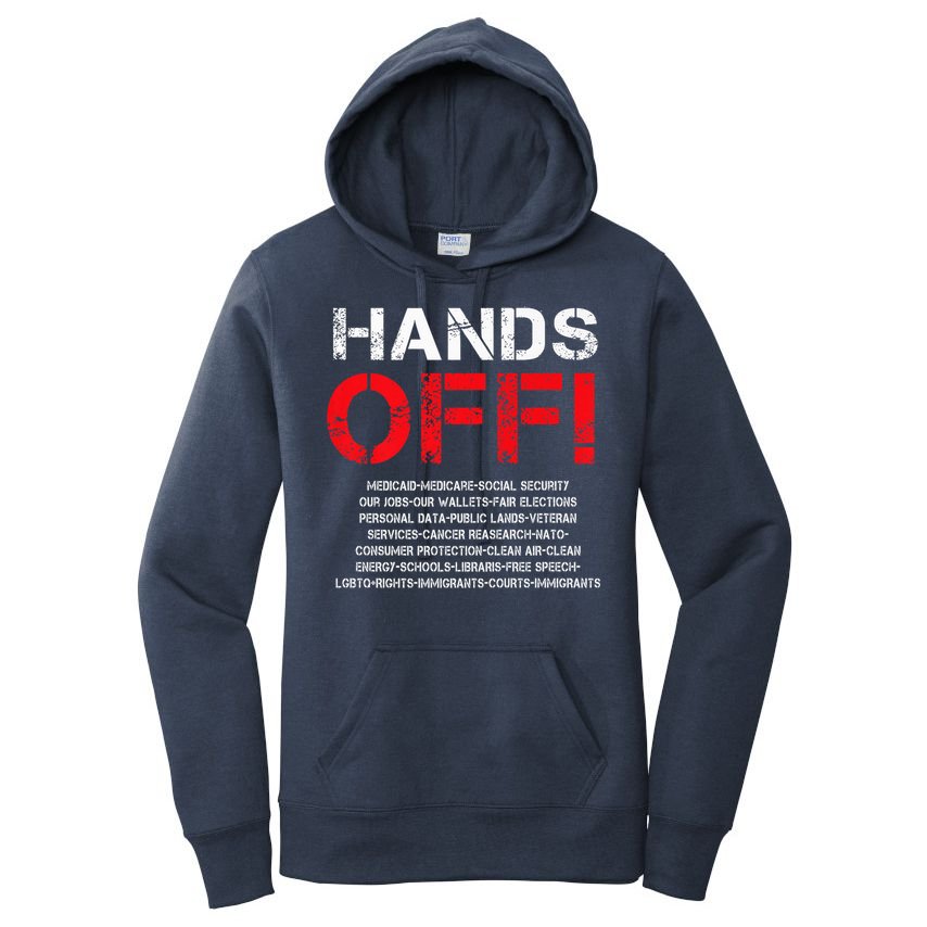 Hands Off Protest Women's Pullover Hoodie