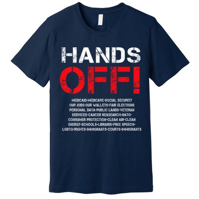Hands Off Protest Premium T-Shirt