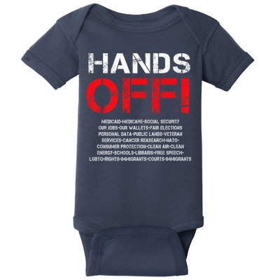 Hands Off Protest Baby Bodysuit