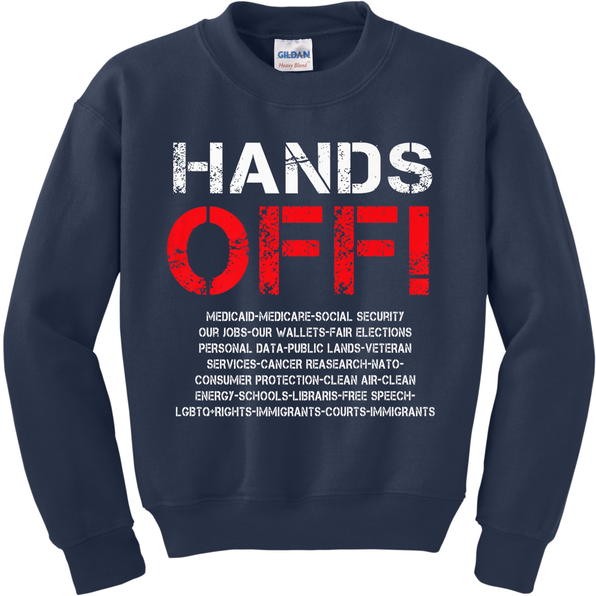 Hands Off Protest Kids Sweatshirt