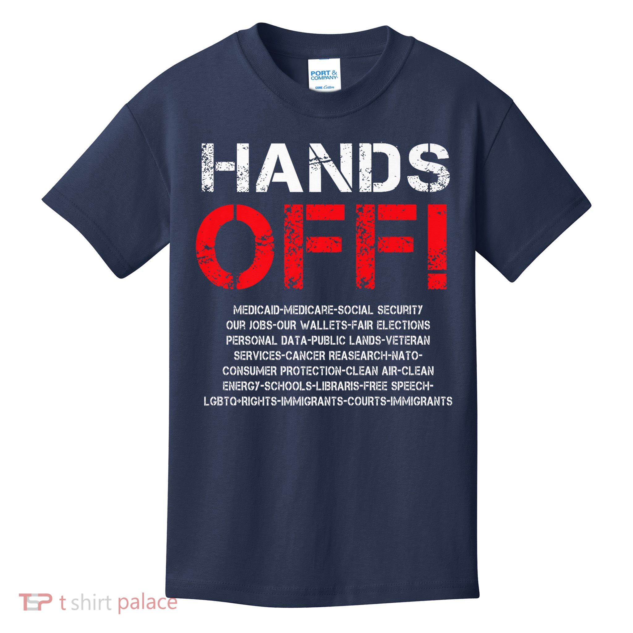 Hands Off Protest Kids T-Shirt
