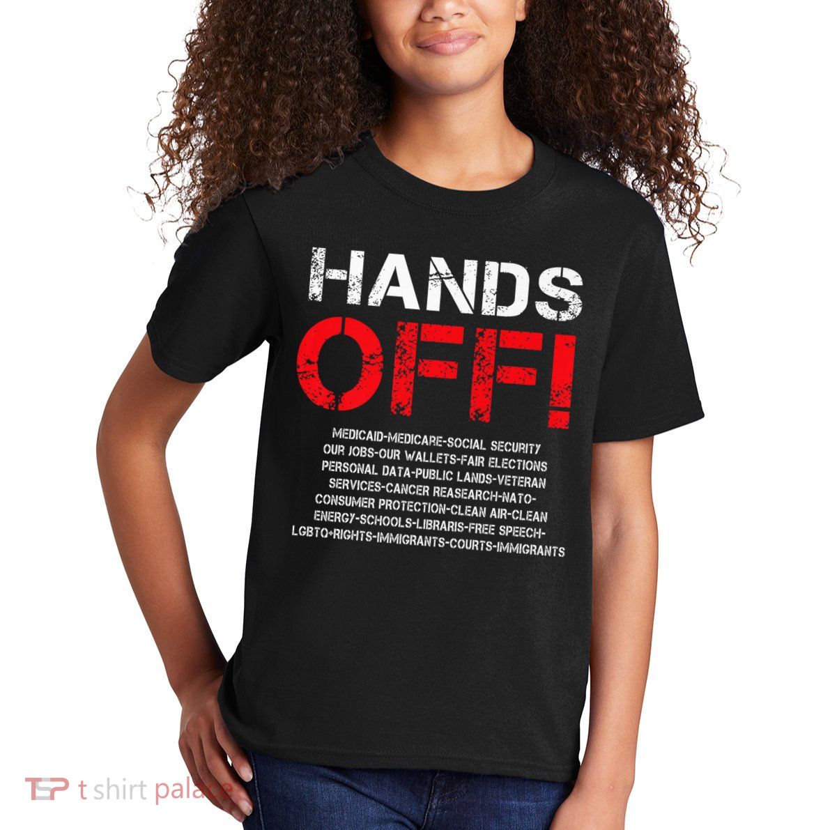 Hands Off Protest Kids T-Shirt
