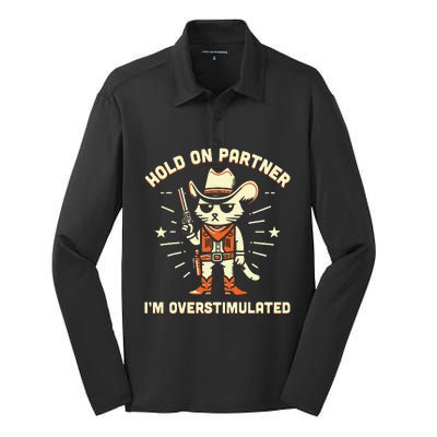 Hold On Partner IM Overstimulated Silk Touch Performance Long Sleeve Polo