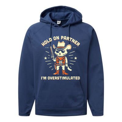 Hold On Partner IM Overstimulated Performance Fleece Hoodie