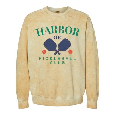 Harbor Or Pickleball Club For Paddle Players Colorblast Crewneck Sweatshirt