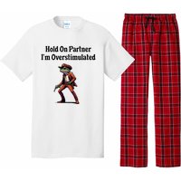 Hold On Partner IM Overstimulated Cowboy Frog Pajama Set