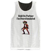 Hold On Partner IM Overstimulated Cowboy Frog Mesh Reversible Basketball Jersey Tank