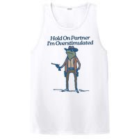 Hold On Partner IM Overstimulated Cowboy Frog Vintage PosiCharge Competitor Tank