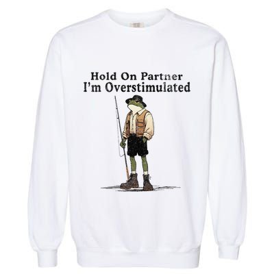 Hold On Partner IM Overstimulated Garment-Dyed Sweatshirt