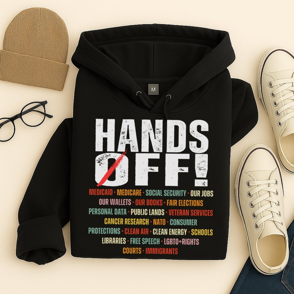 Hands Off Protest Social Security And Medicare Protest Hoodie