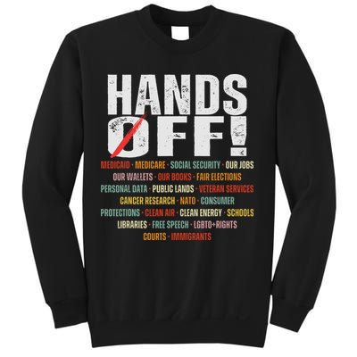 Hands Off Protest Social Security And Medicare Protest Sweatshirt