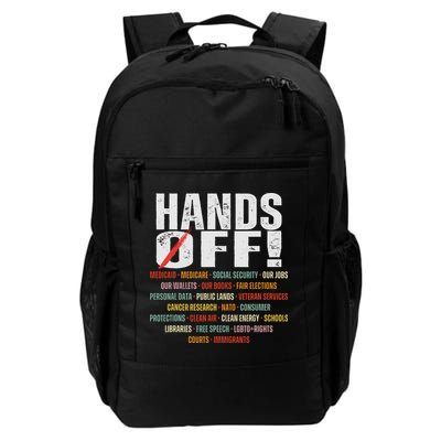 Hands Off Protest Social Security And Medicare Protest Backpack