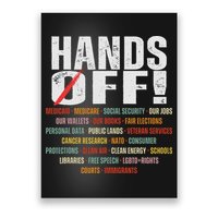 Hands Off Protest Social Security And Medicare Protest Poster