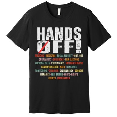 Hands Off Protest Social Security And Medicare Protest Premium T-Shirt