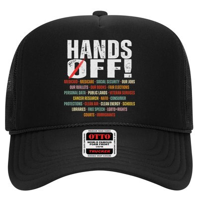 Hands Off Protest Social Security And Medicare Protest Trucker Hat