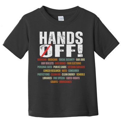 Hands Off Protest Social Security And Medicare Protest Toddler T-Shirt