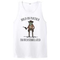 Hold On Partner IM Overstimulated Cowboy Frog Vintage PosiCharge Competitor Tank