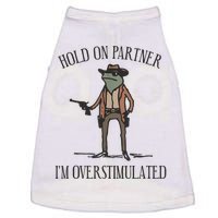 Hold On Partner IM Overstimulated Cowboy Frog Vintage Doggie Tank