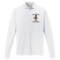 Hold On Partner Im Overstimulated Cowboy Frog Vintage Performance Long Sleeve Polo