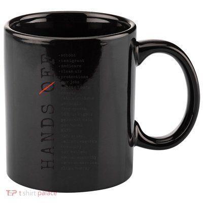 Hands Off Protest Social Security And Medicare Resist 8647 11oz C Handle Ceramic Mug