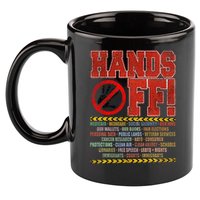 Hands Off Protest Social Security And Medicare Protest 11oz C Handle Ceramic Mug