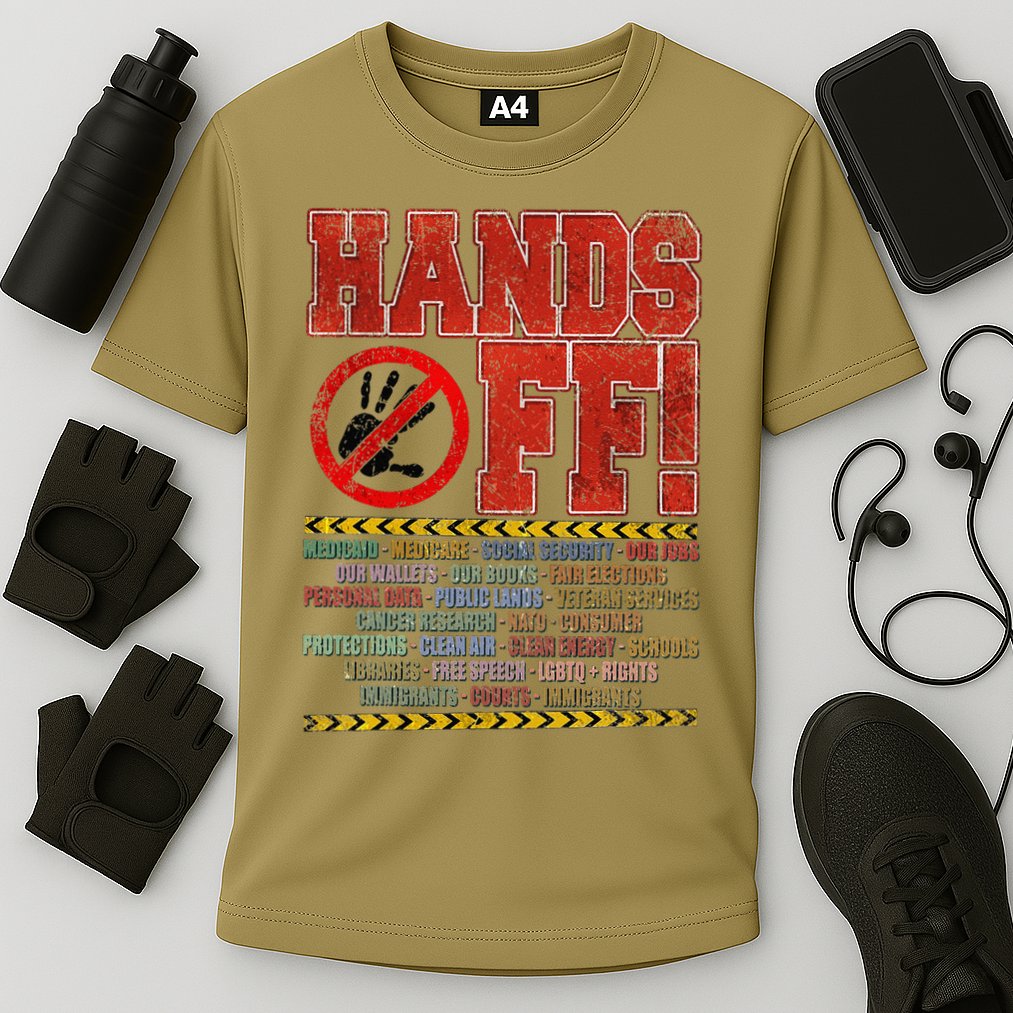 Hands Off Protest Social Security And Medicare Protest Cooling Performance Crew T-Shirt