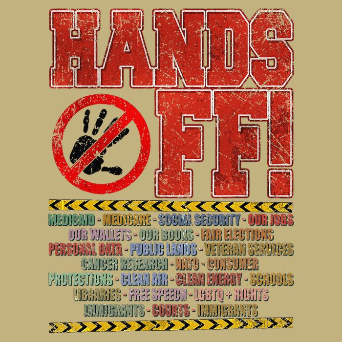 Hands Off Protest Social Security And Medicare Protest Cooling Performance Crew T-Shirt