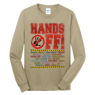 Hands Off Protest Social Security And Medicare Protest Tall Long Sleeve T-Shirt