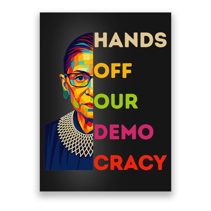 Hands Off Protest Security Ruth Bader Ginsberg USA Poster