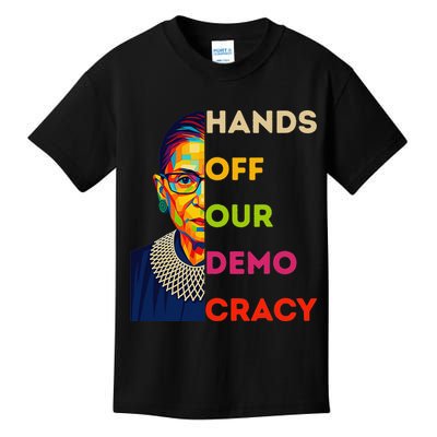 Hands Off Protest Security Ruth Bader Ginsberg USA Kids T-Shirt