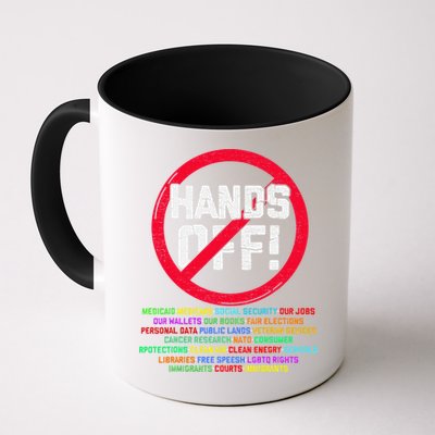Hands Off Protest Social Security And Medicare Protest Mug