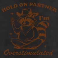 Hold On Partner IM Overstimulated 7 Panel Mesh Trucker Snapback Hat
