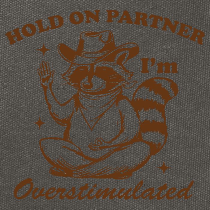 Hold On Partner IM Overstimulated Cotton Canvas Backpack