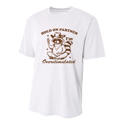 Hold On Partner IM Overstimulated Youth Performance Sprint T-Shirt