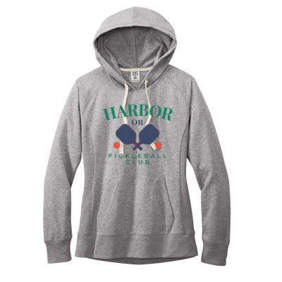 Harbor Or Pickleball Club For Paddle Players Women's Fleece Hoodie