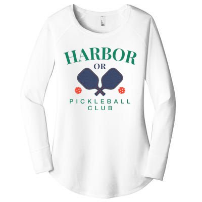 Harbor Or Pickleball Club For Paddle Players Women's Perfect Tri Tunic Long Sleeve Shirt