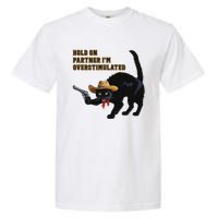 Hold On Partner IM Overstimulated Black Cat Garment-Dyed Heavyweight T-Shirt