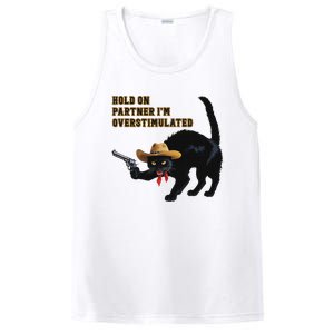 Hold On Partner IM Overstimulated Black Cat PosiCharge Competitor Tank