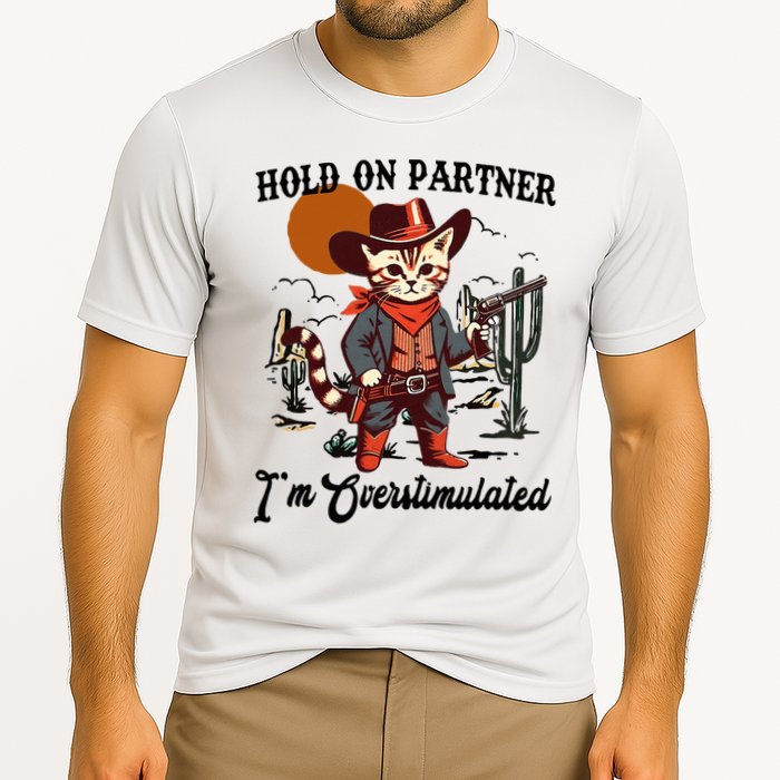 Hold On Partner IM Overstimulated Cooling Performance Crew T-Shirt