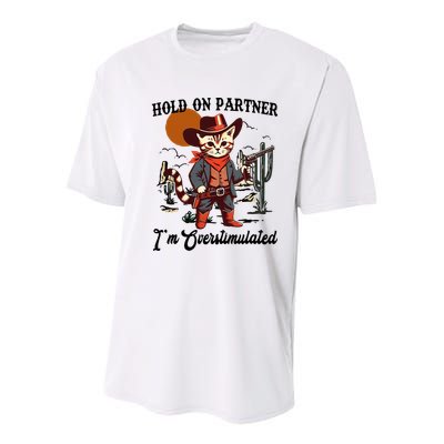 Hold On Partner IM Overstimulated Youth Performance Sprint T-Shirt