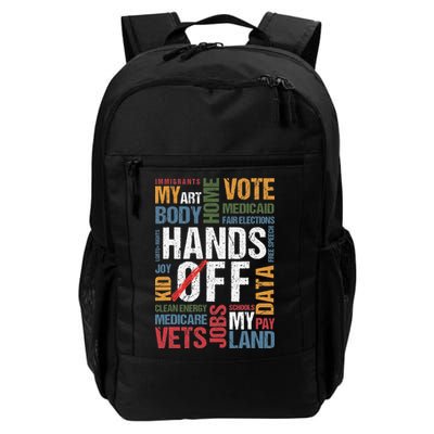 Hands Off Protest Social Security And Medicare Resist 8647 Backpack