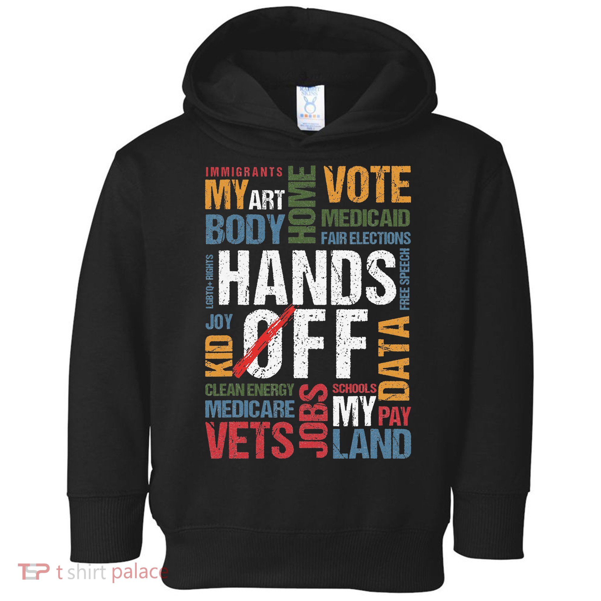 Hands Off Protest Social Security And Medicare Resist 8647 Toddler Hoodie