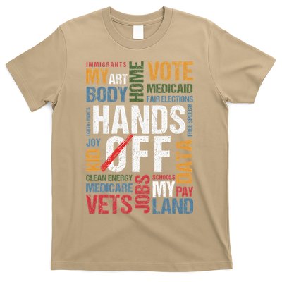 Hands Off Protest Social Security And Medicare Resist 8647 T-Shirt